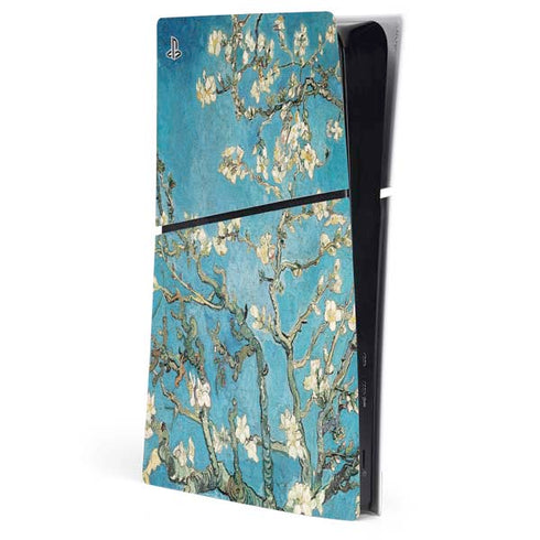 Almond Branches in Bloom by Van Gogh PS5 Slim Digital Edition Console Skin